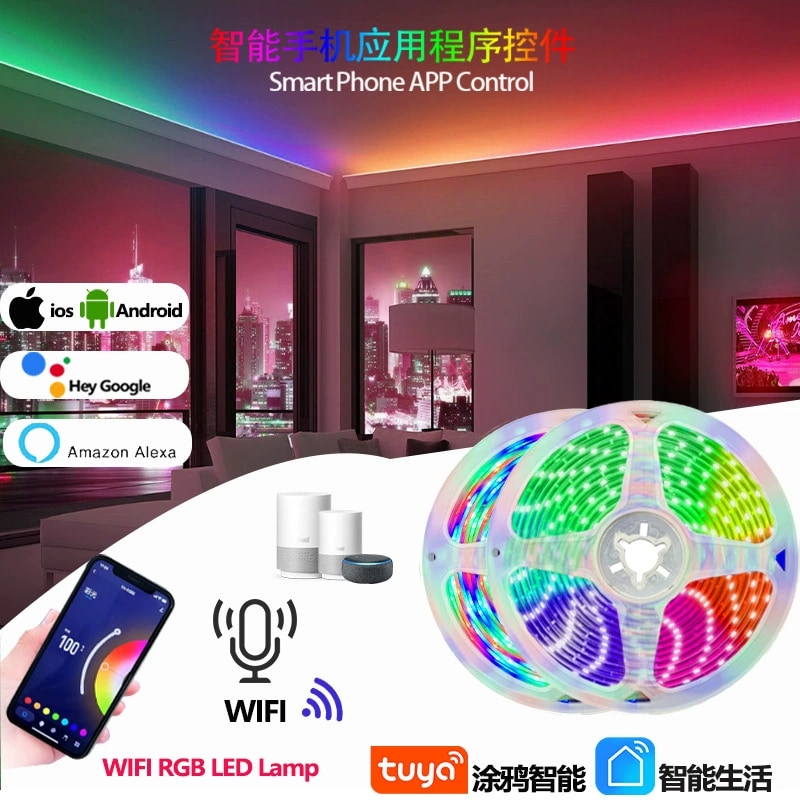 LED Strip Light - 12V DC Smart/Tuya 5050RGB 2835RGB
