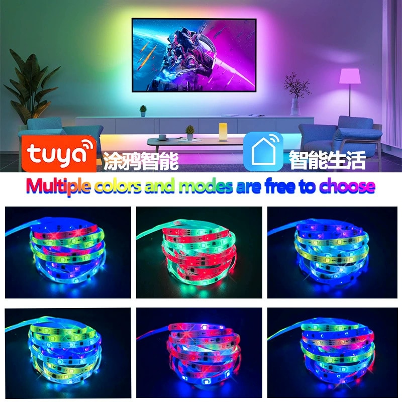 Addressable LED Strip - 12V DC Smart/Tuya 5050RGBAddressable