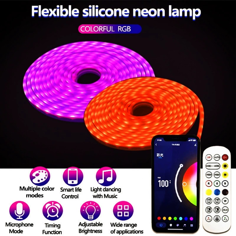 Flexible Silicone Neon Strip - Smart/Tuya Neon 3535RGB