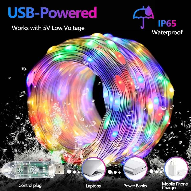 Christmas LED Light Strip - 5050 24-key 2 W