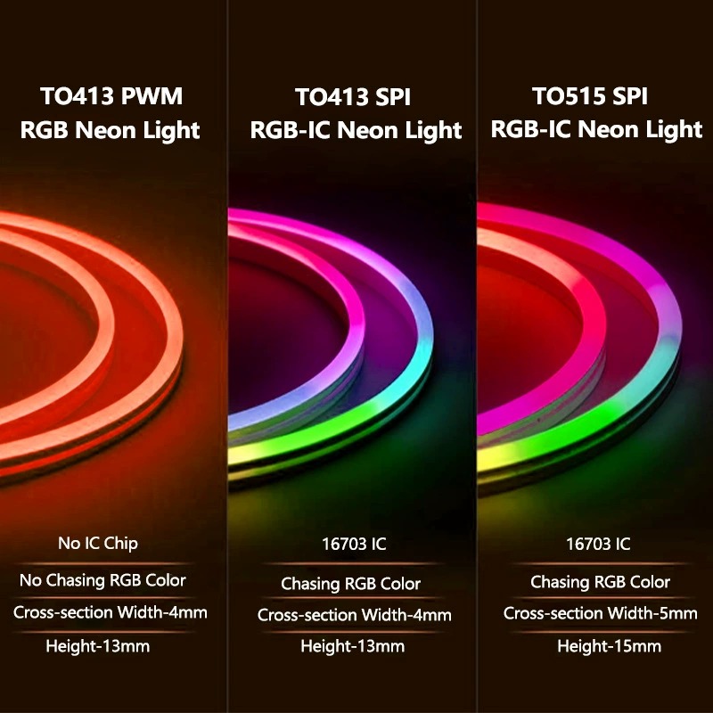 Flexible Silicone Neon Strip - 30 m Bluetooth Voice Control Addressable