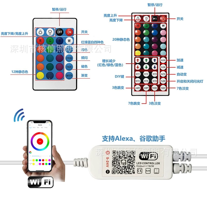 LED Strip Light - 5050 IP65 5 m WiFi 2835RGB5050RGB