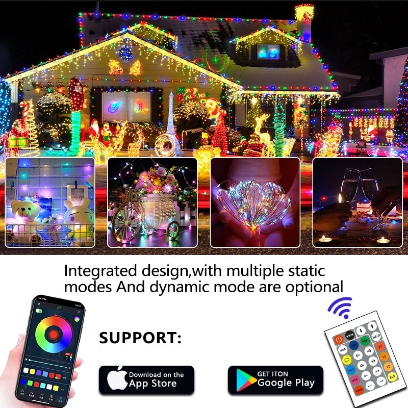 Christmas LED Light Strip - 5050 24-key 2 W