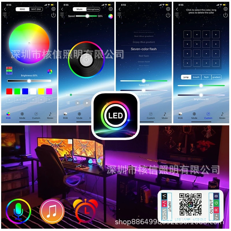 LED Strip Light - IP65 Bluetooth 2835RGB