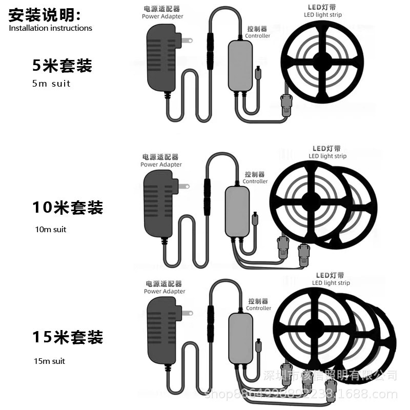 Addressable LED Strip - 2811 15 m Bluetooth 5050RGBAddressable