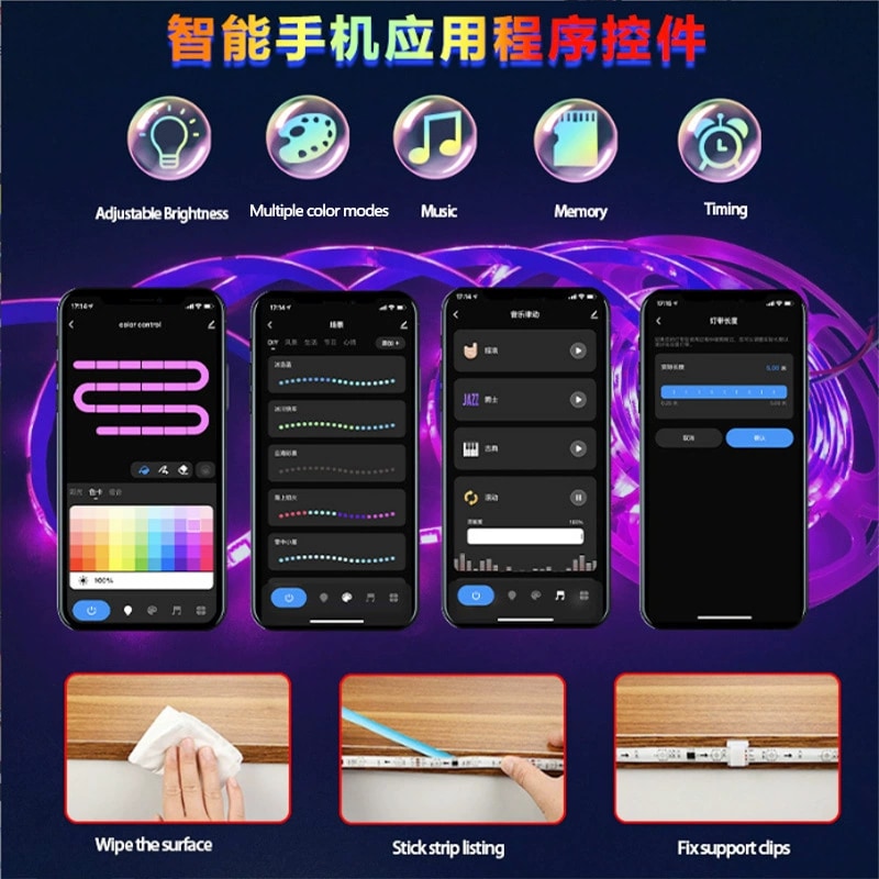 Addressable LED Strip - 12V DC Smart/Tuya 5050RGBAddressable