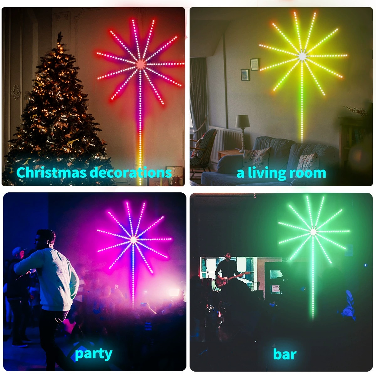 Fireworks Effect LED Strip - Voice Control 8 W 5050RGBAddressable