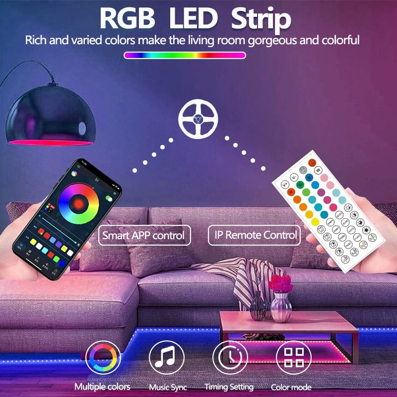 TV & Gaming Backlight Strip - 10 m 44-key 5 W 3535RGB