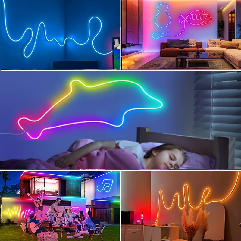 Flexible Silicone Neon Strip - Bluetooth 6 W RGB/RGBAddressable