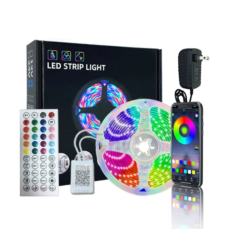 LED Strip Light - 12V DC Bluetooth 44-key 2835RGB 5050RGB