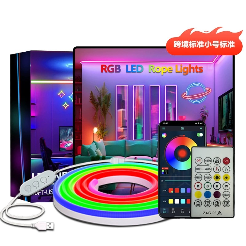 Flexible Silicone Neon Strip - Bluetooth 6 W RGB/RGBAddressable
