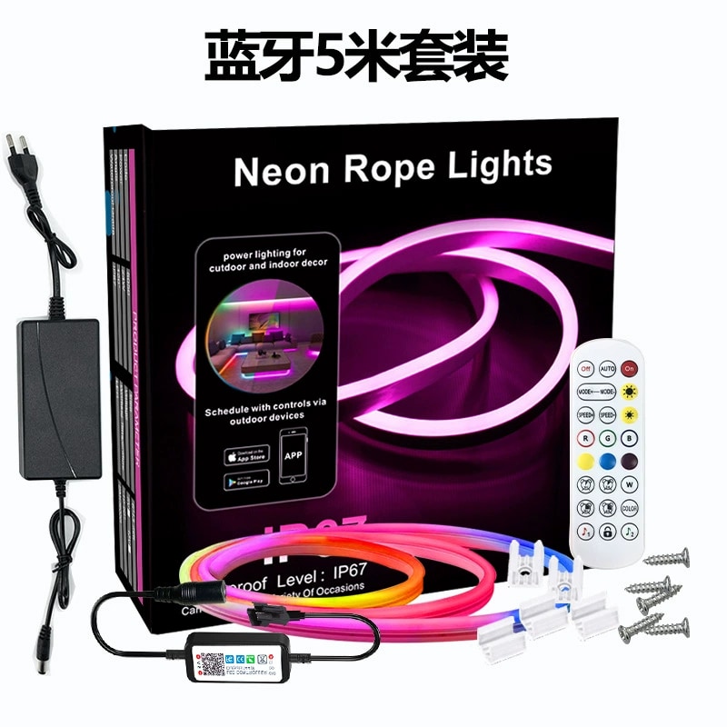 Flexible Silicone Neon Strip - 10 m Smart/Tuya Addressable Neon